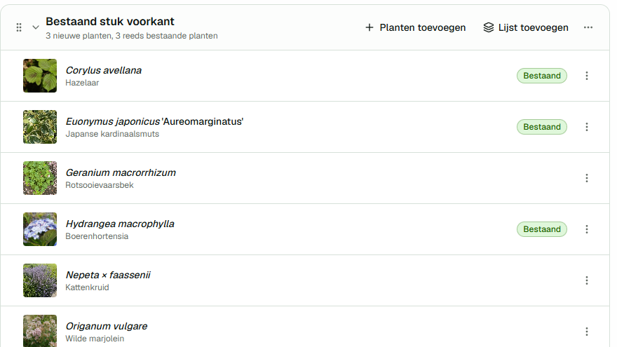 Voeg toe aan een project